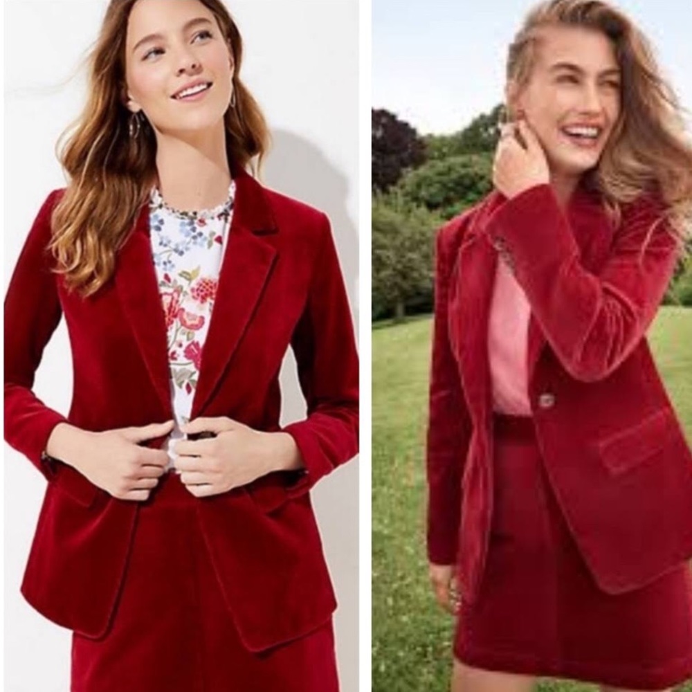 Red Corduroy Blazer😍